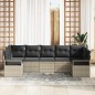 vidaXL Set di divani da giardino a 7 pezzi con cuscini grigio chiaro vidaXL Set di divani da giardino a 7 pezzi con cuscini grigio chiaro