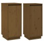 Credenze 2 pz Miele 31,5x34x75 cm in Legno Massello di Pino Credenze 2 pz Miele 31,5x34x75 cm in Legno Massello di Pino