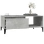 Tavolino Salotto Grigio Cemento 90x50x36,5 cm Legno Multistrato Tavolino Salotto Grigio Cemento 90x50x36,5 cm Legno Multistrato