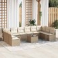 vidaXL Set di divani da giardino 11 pezzi con cuscini marroni in rattan sintetico vidaXL Set di divani da giardino 11 pezzi con cuscini marroni in rattan sintetico