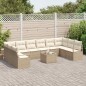 vidaXL Set di divani da giardino 11 pezzi con cuscini marroni in rattan sintetico vidaXL Set di divani da giardino 11 pezzi con cuscini marroni in rattan sintetico