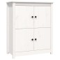 Credenza Bianca 83x41,5x100 cm in Legno Massello di Pino Credenza Bianca 83x41,5x100 cm in Legno Massello di Pino