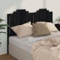 Testiera per Letto Nera 156x4x110 cm in Legno Massello di Pino Testiera per Letto Nera 156x4x110 cm in Legno Massello di Pino