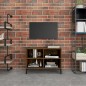 Mobile TV con Gambe in Metallo Rovere Fumo 69,5x30x50 cm Mobile TV con Gambe in Metallo Rovere Fumo 69,5x30x50 cm