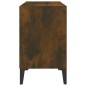 Mobile TV con Gambe in Metallo Rovere Fumo 69,5x30x50 cm Mobile TV con Gambe in Metallo Rovere Fumo 69,5x30x50 cm
