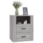 Comodino Grigio Sonoma 50x36x60 cm in Legno Multistrato Comodino Grigio Sonoma 50x36x60 cm in Legno Multistrato