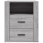 Comodino Grigio Sonoma 50x36x60 cm in Legno Multistrato Comodino Grigio Sonoma 50x36x60 cm in Legno Multistrato