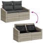 vidaXL Set di divani da giardino 6 pezzi con cuscini grigio chiaro in rattan sintetico vidaXL Set di divani da giardino 6 pezzi con cuscini grigio chiaro in rattan sintetico