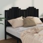 Testiera per Letto Nera 156x4x110 cm in Legno Massello di Pino Testiera per Letto Nera 156x4x110 cm in Legno Massello di Pino