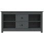 Mobile Porta TV Grigio 103x36,5x52 cm in Legno Massello di Pino Mobile Porta TV Grigio 103x36,5x52 cm in Legno Massello di Pino