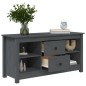 Mobile Porta TV Grigio 103x36,5x52 cm in Legno Massello di Pino Mobile Porta TV Grigio 103x36,5x52 cm in Legno Massello di Pino