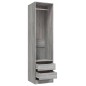 Armadio con Cassetti Grigio Sonoma 50x50x200 Legno Multistrato Armadio con Cassetti Grigio Sonoma 50x50x200 Legno Multistrato