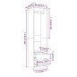 Armadio con Cassetti Grigio Sonoma 50x50x200 Legno Multistrato Armadio con Cassetti Grigio Sonoma 50x50x200 Legno Multistrato