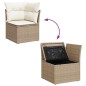 vidaXL Set da Pranzo da Giardino in 6 Pezzi con Cuscini Beige in Rattan Sintetico vidaXL Set da Pranzo da Giardino in 6 Pezzi con Cuscini Beige in Rattan Sintetico