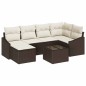 vidaXL Set da Pranzo da Giardino 6 Pezzi con Cuscini Grigi in Rattan Sintetico vidaXL Set da Pranzo da Giardino 6 Pezzi con Cuscini Grigi in Rattan Sintetico