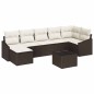 vidaXL Set da Pranzo da Giardino 7 Pezzi con Cuscini Grigi in Rattan Sintetico vidaXL Set da Pranzo da Giardino 7 Pezzi con Cuscini Grigi in Rattan Sintetico