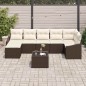 vidaXL Set da Pranzo da Giardino 7 Pezzi con Cuscini Grigi in Rattan Sintetico vidaXL Set da Pranzo da Giardino 7 Pezzi con Cuscini Grigi in Rattan Sintetico
