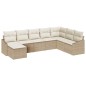 vidaXL Set da pranzo da giardino 8 pezzi con cuscini beige in rattan sintetico vidaXL Set da pranzo da giardino 8 pezzi con cuscini beige in rattan sintetico