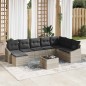 vidaXL Set da Giardino da 9 Pezzi con Cuscini Grigi in Rattan Sintetico vidaXL Set da Giardino da 9 Pezzi con Cuscini Grigi in Rattan Sintetico