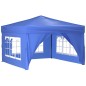vidaXL Tenda per Feste Pieghevole con Pareti Laterali Blu 3x3 m vidaXL Tenda per Feste Pieghevole con Pareti Laterali Blu 3x3 m