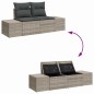 vidaXL Set Divano da Giardino 9 Pezzi con Cuscini Grigio Chiaro in Rattan Sintetico vidaXL Set Divano da Giardino 9 Pezzi con Cuscini Grigio Chiaro in Rattan Sintetico