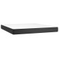 Materasso a Molle Nero 160x200x20 cm in Similpelle Materasso a Molle Nero 160x200x20 cm in Similpelle