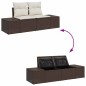 vidaXL Set divano da giardino 9 pezzi con cuscini, grigio in rattan vidaXL Set divano da giardino 9 pezzi con cuscini, grigio in rattan