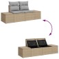 vidaXL Set divano da giardino 9 pezzi con cuscini neri in rattan sintetico. vidaXL Set divano da giardino 9 pezzi con cuscini neri in rattan sintetico.