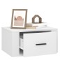Comodino a Parete Bianco 50x36x25 cm Comodino a Parete Bianco 50x36x25 cm