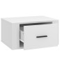 Comodino a Parete Bianco 50x36x25 cm Comodino a Parete Bianco 50x36x25 cm