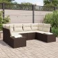 vidaXL Set di Divani da Giardino 6 Pezzi con Cuscini Marroni in Rattan Sintetico vidaXL Set di Divani da Giardino 6 Pezzi con Cuscini Marroni in Rattan Sintetico