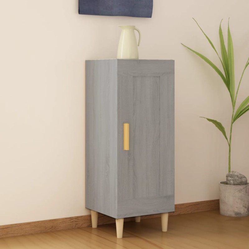 Credenza Grigio Sonoma 34,5x34x90 cm in Legno Multistrato Credenza Grigio Sonoma 34,5x34x90 cm in Legno Multistrato
