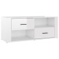 Mobile Porta TV Bianco Lucido 100x35x40 cm in Legno Multistrato Mobile Porta TV Bianco Lucido 100x35x40 cm in Legno Multistrato