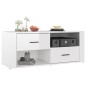 Mobile Porta TV Bianco Lucido 100x35x40 cm in Legno Multistrato Mobile Porta TV Bianco Lucido 100x35x40 cm in Legno Multistrato