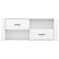 Mobile Porta TV Bianco Lucido 100x35x40 cm in Legno Multistrato Mobile Porta TV Bianco Lucido 100x35x40 cm in Legno Multistrato