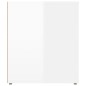 Mobile Porta TV Bianco Lucido 100x35x40 cm in Legno Multistrato Mobile Porta TV Bianco Lucido 100x35x40 cm in Legno Multistrato