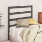 Testiera per Letto Grigia 106x4x100cm in Legno Massello di Pino Testiera per Letto Grigia 106x4x100cm in Legno Massello di Pino
