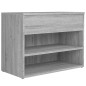 Scarpiera Grigio Sonoma 60x30x45 cm in Legno Multistrato Scarpiera Grigio Sonoma 60x30x45 cm in Legno Multistrato