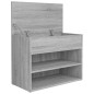 Scarpiera Grigio Sonoma 60x30x45 cm in Legno Multistrato Scarpiera Grigio Sonoma 60x30x45 cm in Legno Multistrato