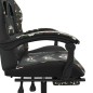 Sedia da Gaming Girevole Poggiapiedi Nero e Mimetico Similpelle Sedia da Gaming Girevole Poggiapiedi Nero e Mimetico Similpelle