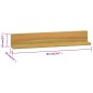 Mensole da Parete 2 pz 60x10x10 cm in Legno Massello di Teak Mensole da Parete 2 pz 60x10x10 cm in Legno Massello di Teak