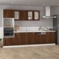 vidaXL Pensile Vetro Rovere Marrone 40x31x60 cm Legno Multistrato vidaXL Pensile Vetro Rovere Marrone 40x31x60 cm Legno Multistrato