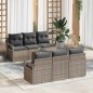 vidaXL Set divani giardino grigio 7 pcs Grigio Grande vidaXL Set divani giardino grigio 7 pcs Grigio Grande