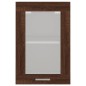 vidaXL Pensile Vetro Rovere Marrone 40x31x60 cm Legno Multistrato vidaXL Pensile Vetro Rovere Marrone 40x31x60 cm Legno Multistrato