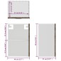 vidaXL Pensile Vetro Rovere Marrone 40x31x60 cm Legno Multistrato vidaXL Pensile Vetro Rovere Marrone 40x31x60 cm Legno Multistrato