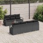 vidaXL Set Divano da Giardino 8 pcs Nero Media Rattan vidaXL Set Divano da Giardino 8 pcs Nero Media Rattan