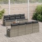 vidaXL Set Divano Giardino Grigio 9 pcs Grigio Large Polirattan vidaXL Set Divano Giardino Grigio 9 pcs Grigio Large Polirattan