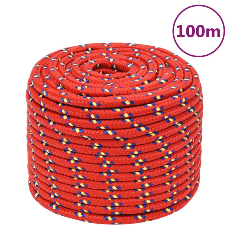 Corda Nautica Rossa 12 mm 100 m in Polipropilene Corda Nautica Rossa 12 mm 100 m in Polipropilene