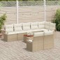 vidaXL Set di divani da giardino 9 pcs Beige, bianco Grandi dimensioni vidaXL Set di divani da giardino 9 pcs Beige, bianco Grandi dimensioni