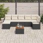 vidaXL Set Divano da Giardino 8 pcs Nero, bianco Adatto per 5 persone vidaXL Set Divano da Giardino 8 pcs Nero, bianco Adatto per 5 persone